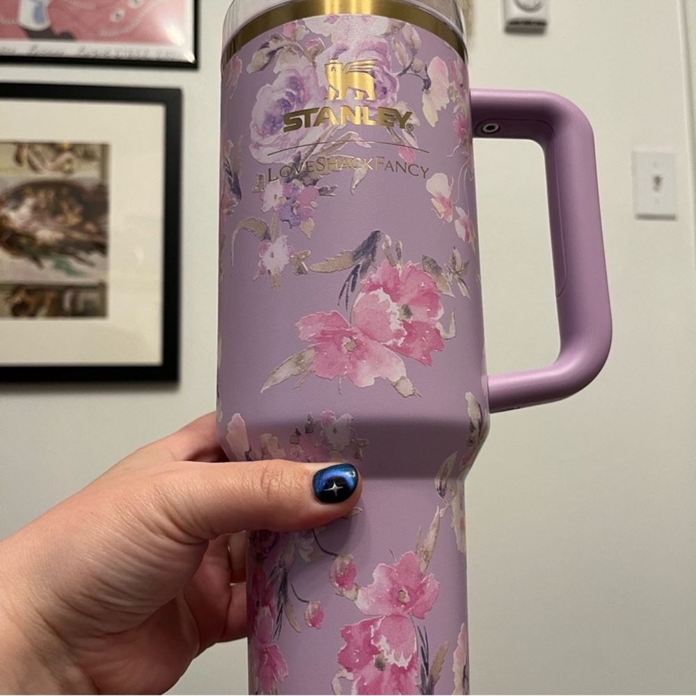 Stanley Pink Floral Tumbler with Straw - Picture 9 of 12
